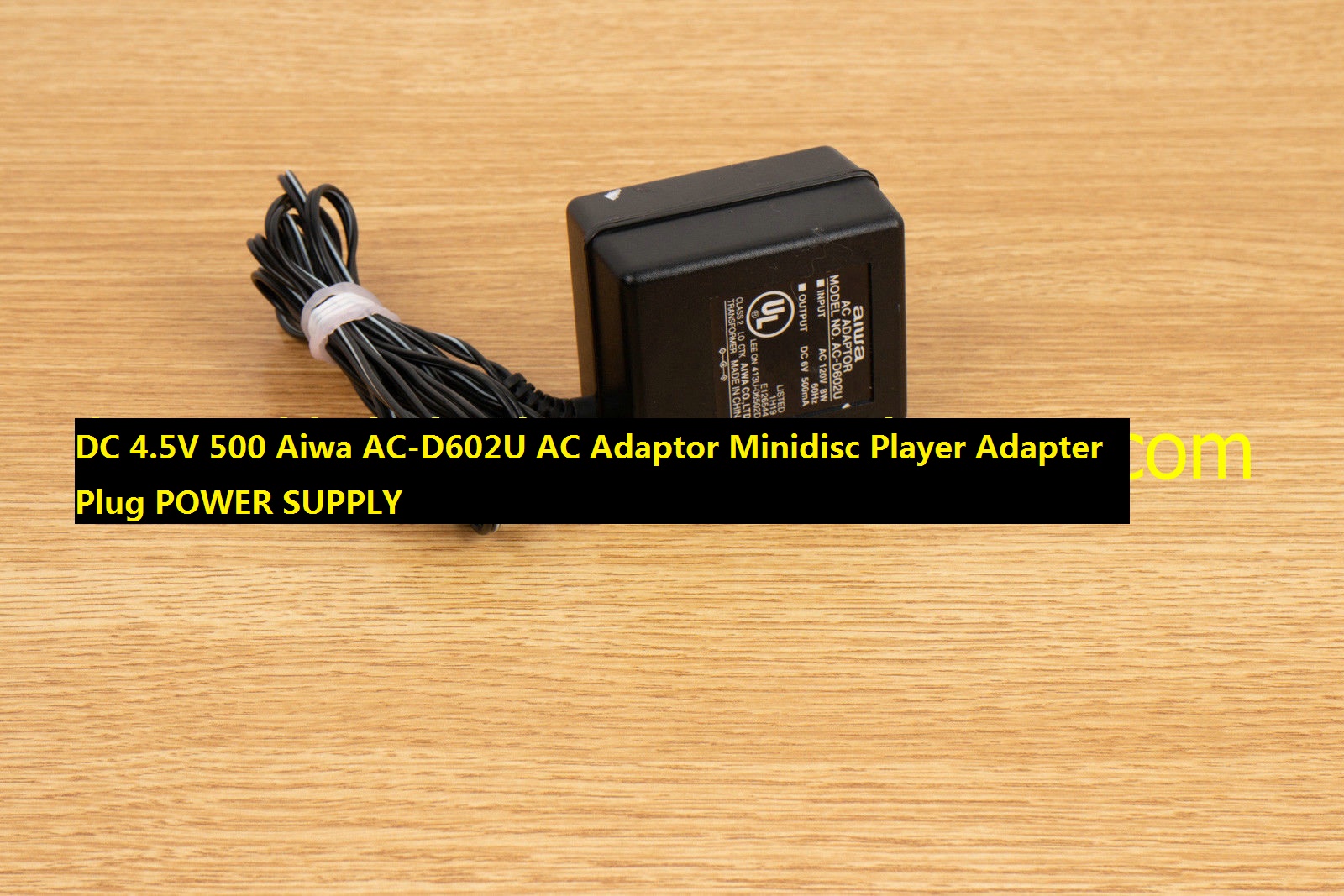 *100% Brand NEW* Aiwa AC-D602U AC Adaptor Minidisc Player DC 4.5V 500 Adapter Plug POWER SUPPLY - Click Image to Close